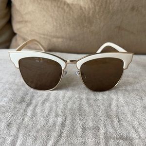 50’s style cream and gold sunglasses